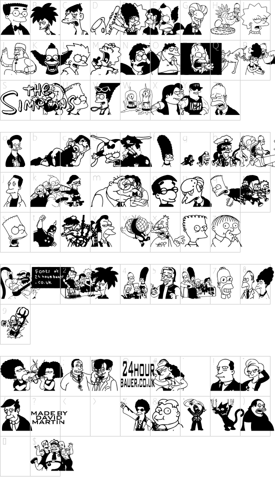 character map