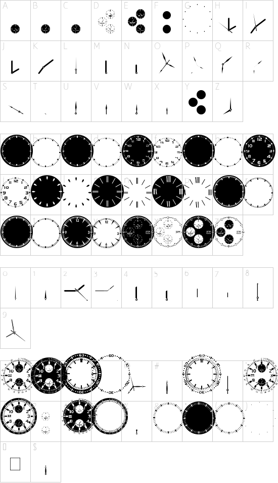 character map