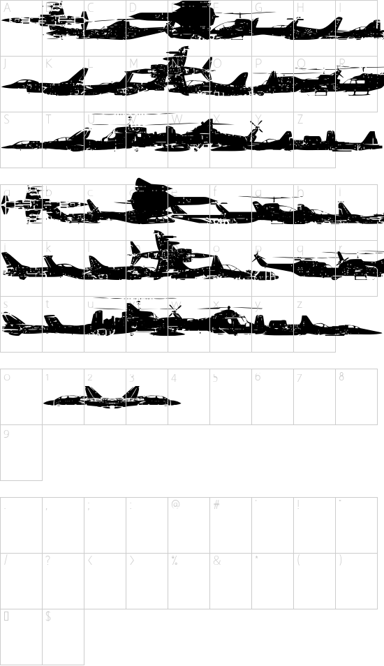 character map